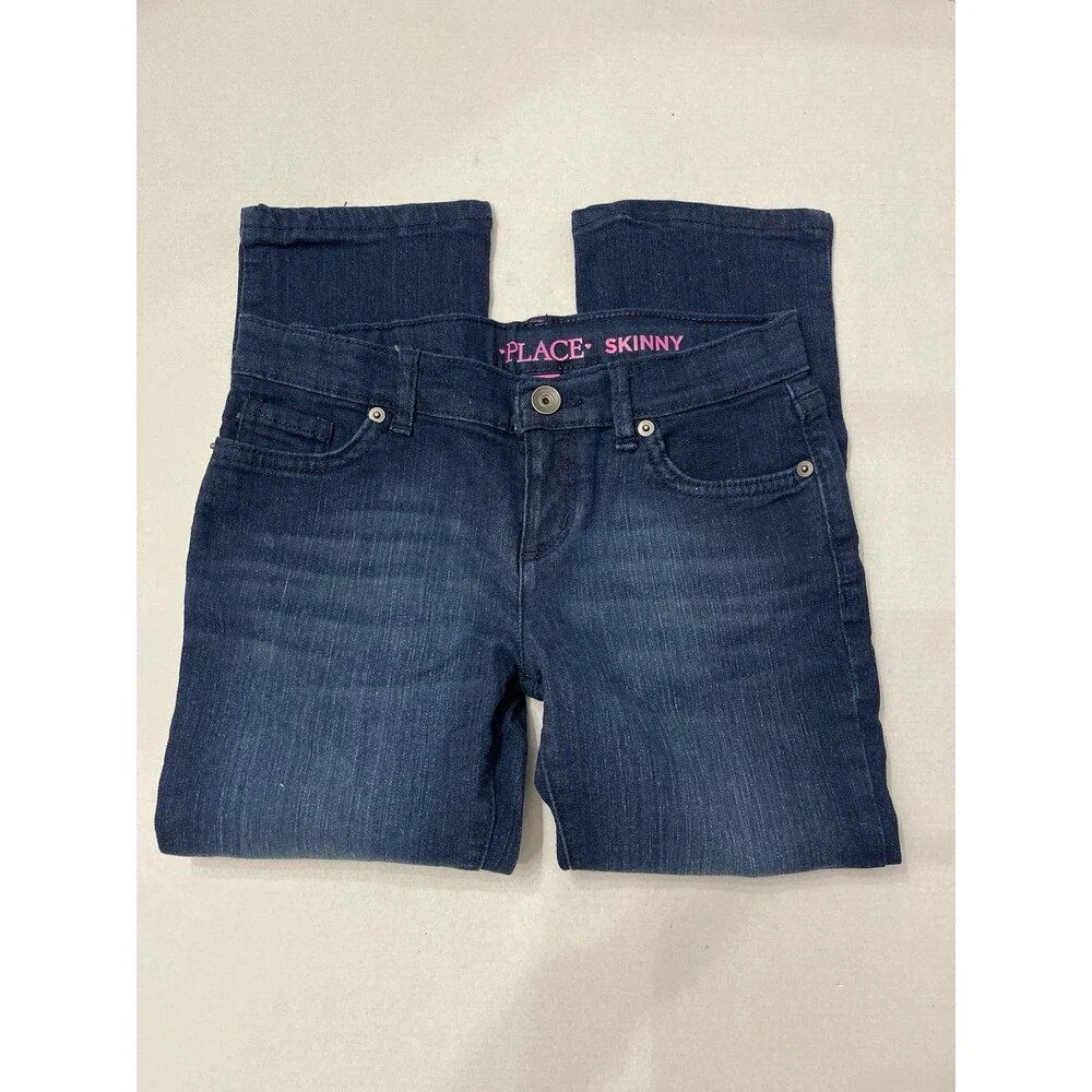 The Children's Place Girls Skinny Jeans Dark Wash Size 6 Plus New With Tag
